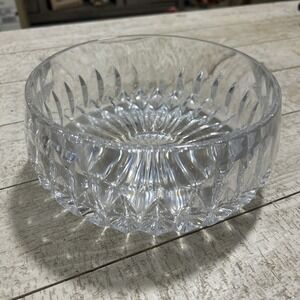 GORHAM Vintage Full Lead Crystal Bowl- 8 inch West Germany  Heavy